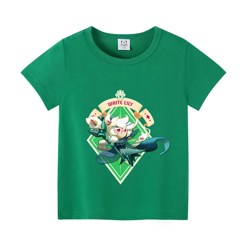 Kids’ Cookie Run Kingdom T-Shirt | Unisex Summer Cotton Tee