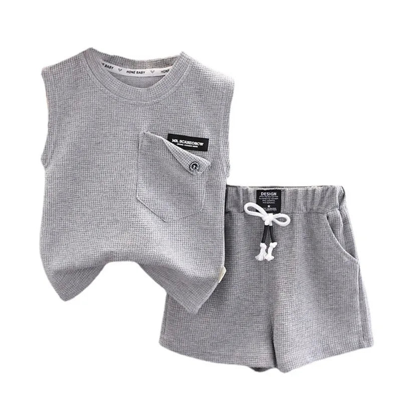 New Summer Baby Vest and Shorts Set