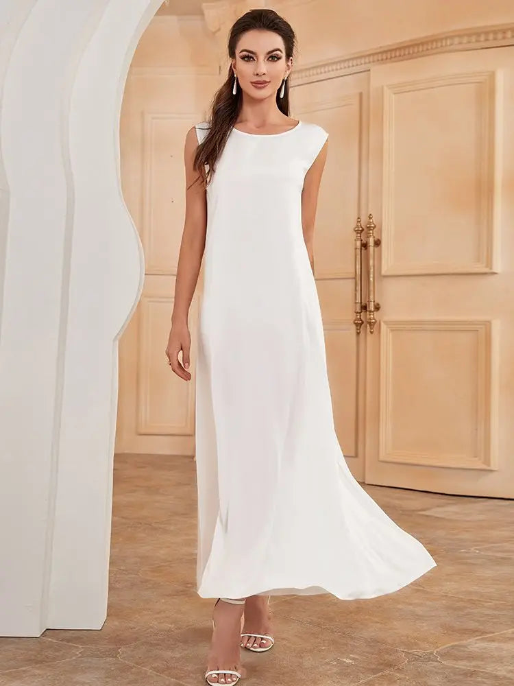 White Ramadan African Islamic Dress