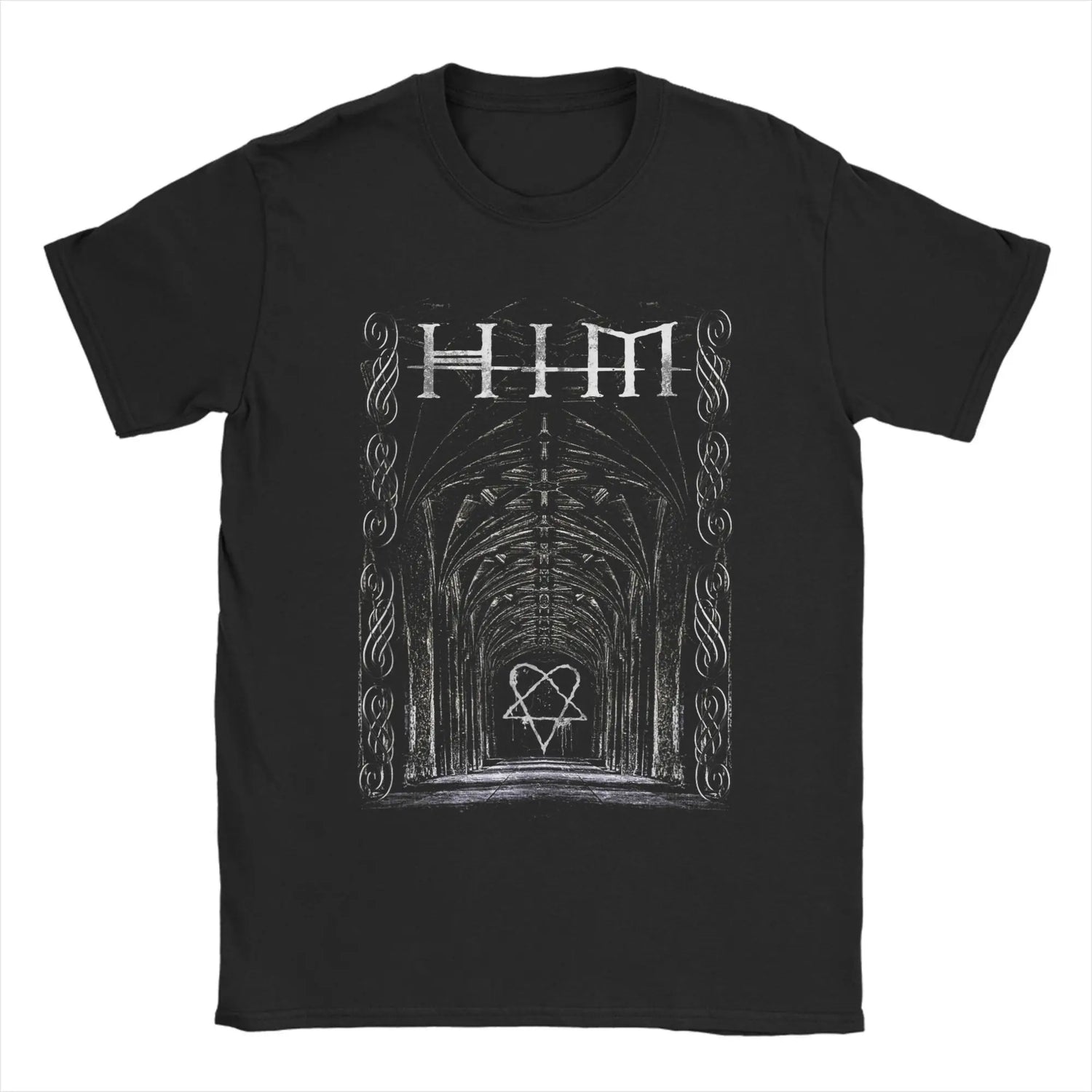 Harajuku Ville Valo Arch T-Shirt | HIM Band Inspired Aesthetic Tee