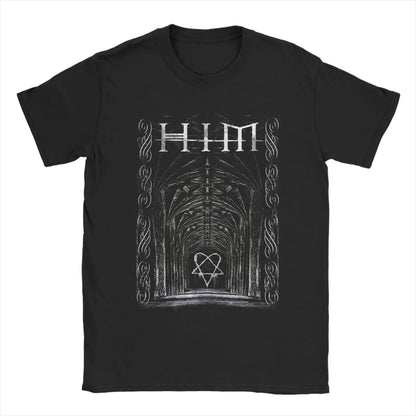 Harajuku Ville Valo Arch T-Shirt | HIM Band Inspired Aesthetic Tee