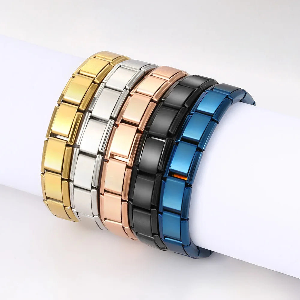 Trendy Square Italian Stainless Steel Bracelet