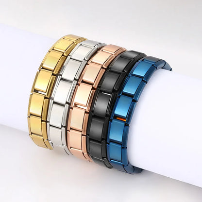 Trendy Square Italian Stainless Steel Bracelet