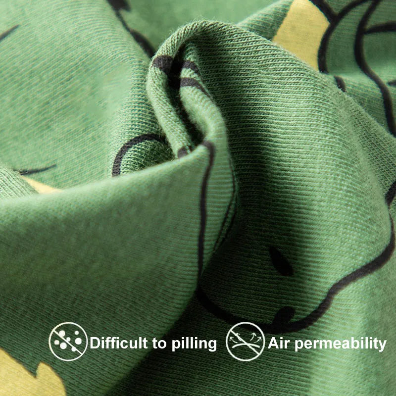 4 Pcs Kids’ Boxer Shorts Set | Cartoon Dinosaur Cotton Underwear