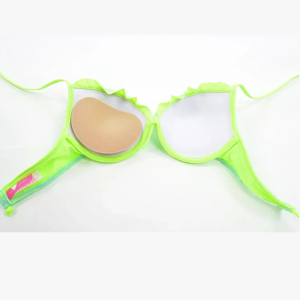 1PC Push Up Padded Bikini Set – Women’s Chest Pad Swimwear