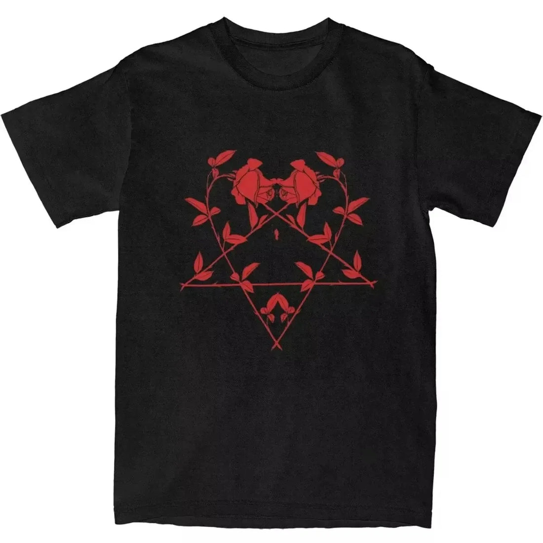 HIM Ville Valo Heartagram Love Metal T-Shirt | Summer Streetwear Tee