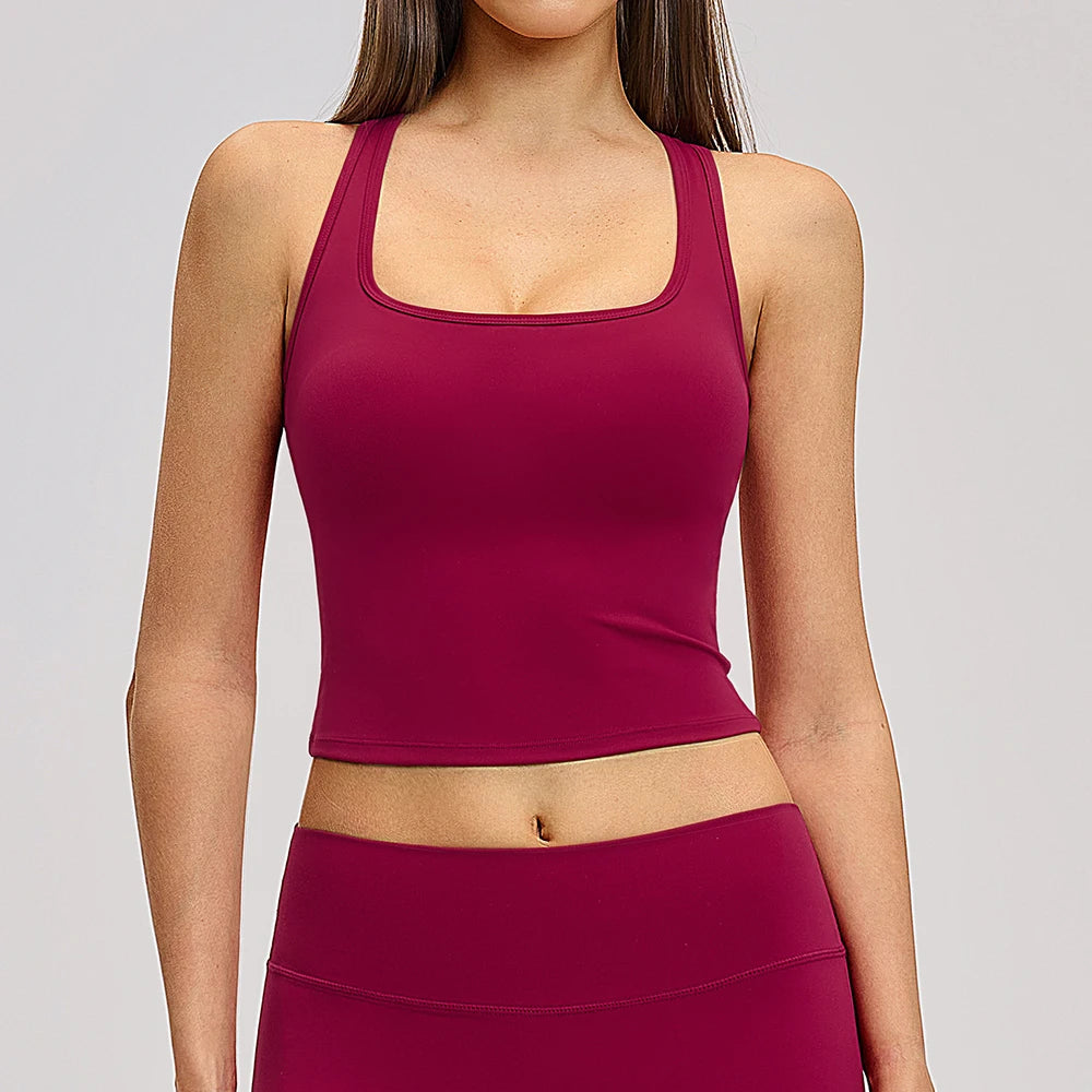 Yoga Vest Women Breathable Sports Bra Shockproof Padded Gym Push Up Sport Top Running Fitness Workout Sport Underwear Sports Bra