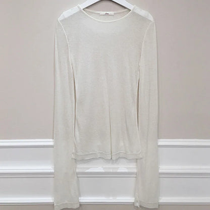 Korean Style Slim Basic Elasticity Top