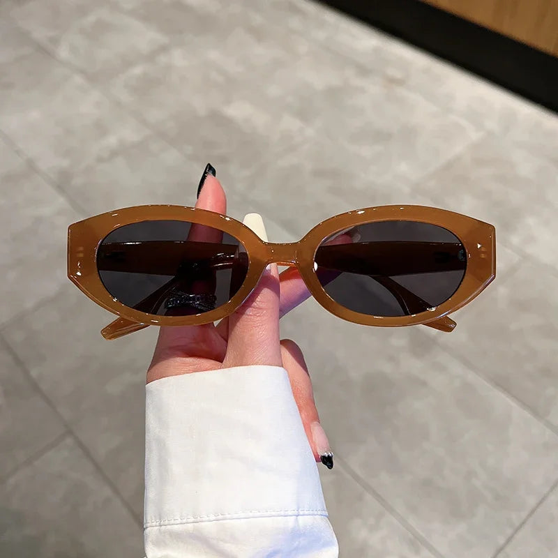 Vintage Oval Sunglasses for Women