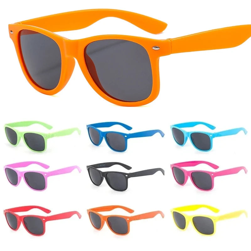 Kids Square Sunglasses – 12 Colors UV400 Outdoor Fashion Shades