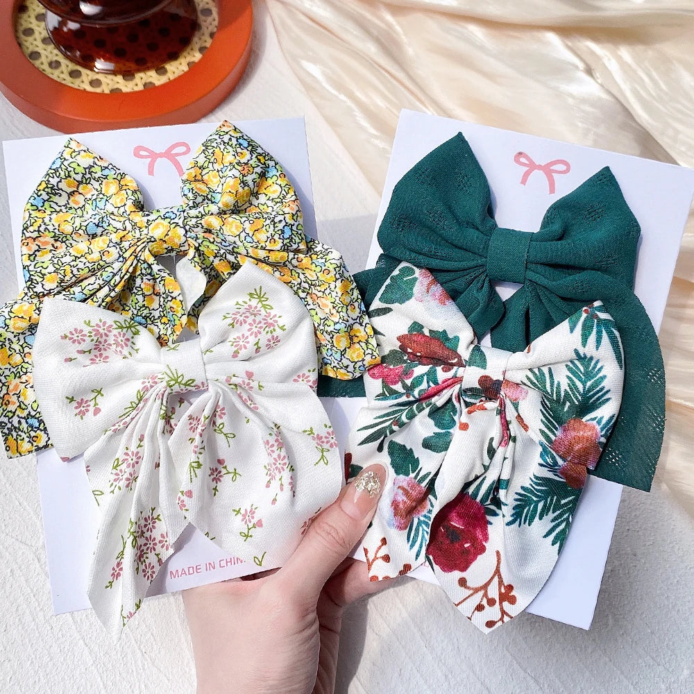 2-Piece Bowknot Hair Clip Set for Women &amp; Girls