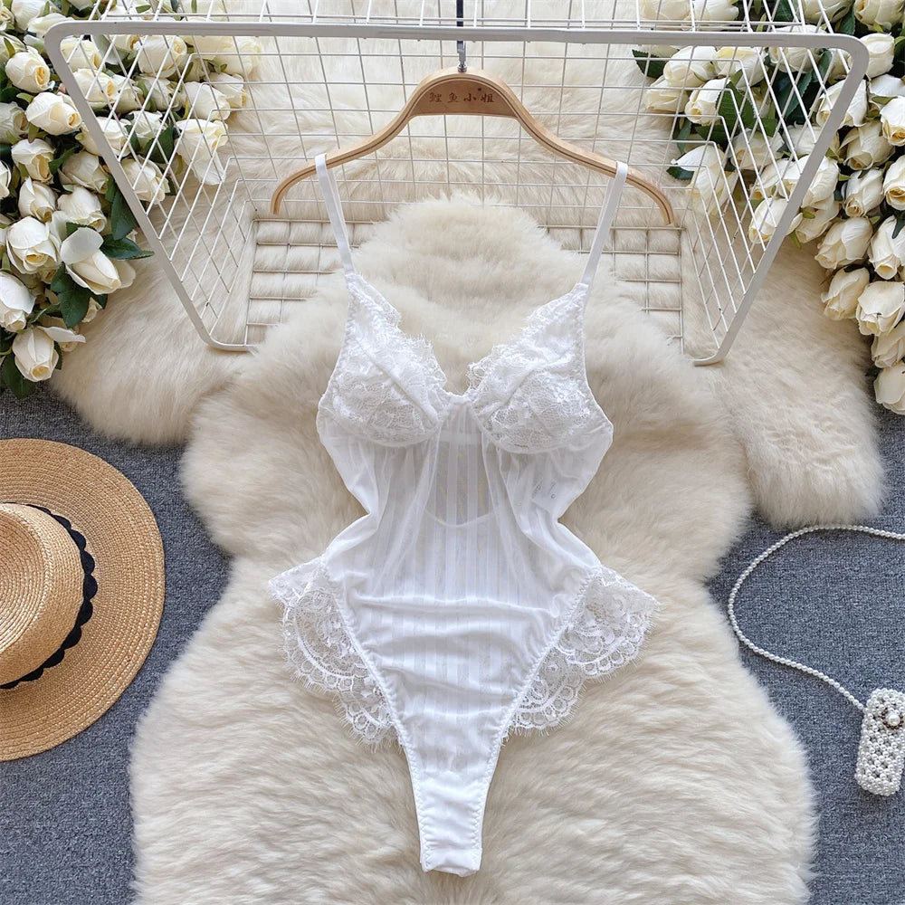 Bunny Girl Wrapped Chest Playsuit Sexy Slim Fit Lingerie