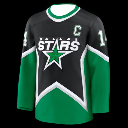 Hockey Jersey  Captain “C” Patch Long-Sleeve 3D HD Print Pullover | Unisex Fan Apparel
