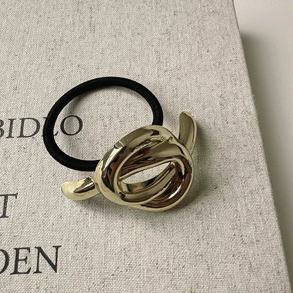 Irregular Golden Metal Hair Band for Women &amp; Girls