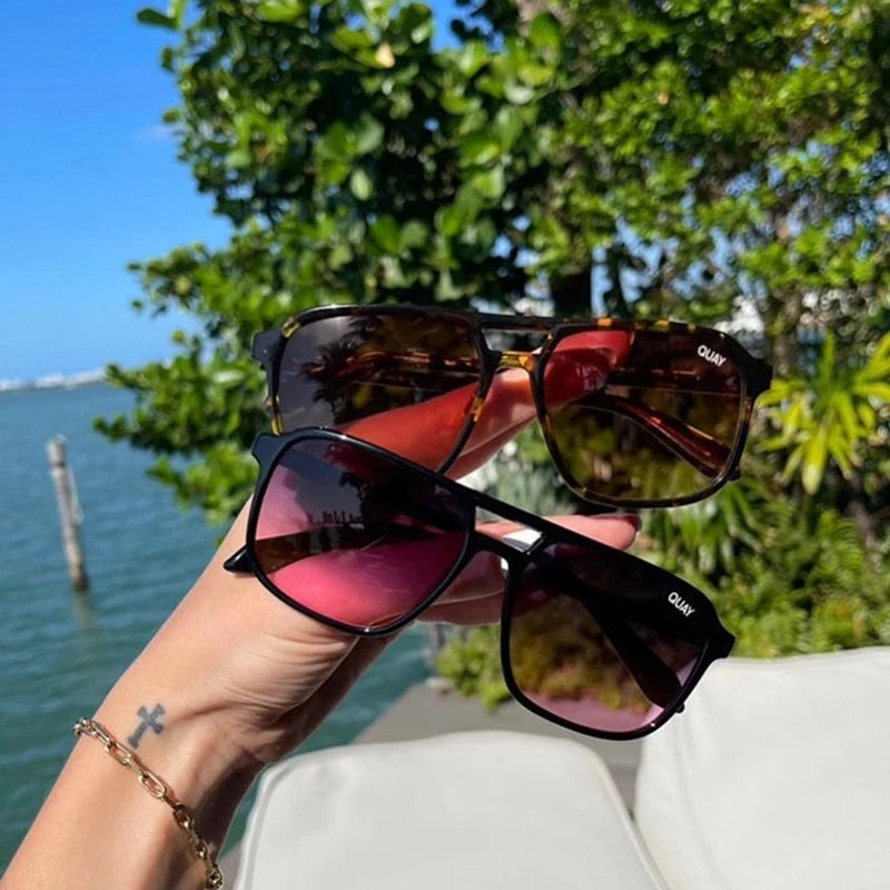 Oversized Mirror UV400 Fashion Sunglasses – Unisex Square Retro Shades