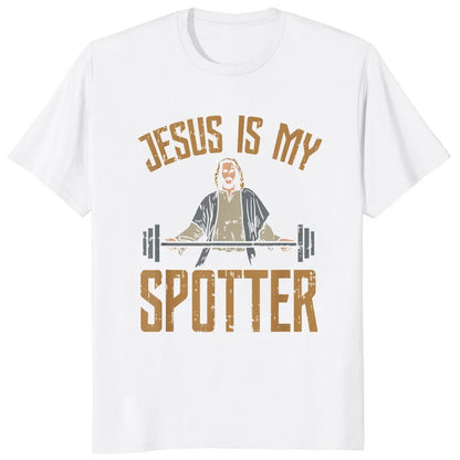Retro Vintage Jesus Christ Gym T Shirts Men Pure Christian Faith Tee Top Short Sleeved Funny Printed Graphic Tshirt Gift
