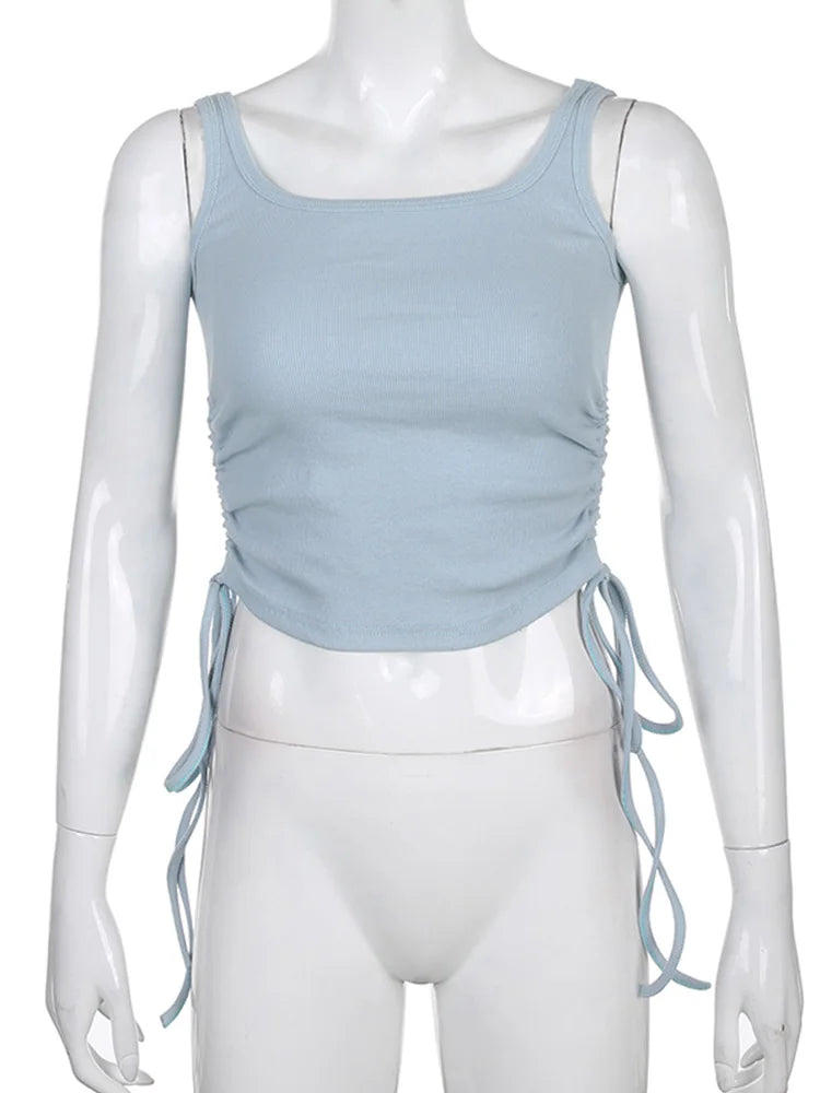 Sleeveless Casual Crop Top for Women