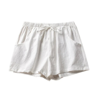 Women’s Summer Cotton Linen High-Waist Shorts | Casual Sports &amp; Fashion Shorts