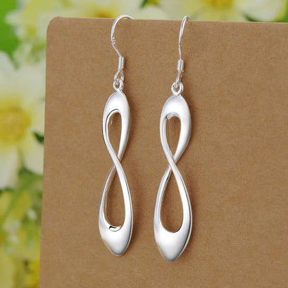 Sterling Silver Heart Stud Earrings for Women