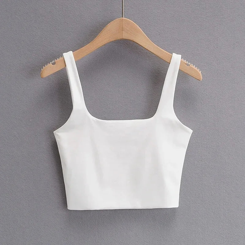 Women’s Summer Sleeveless Square Neck Tank Tops – 6 Colors