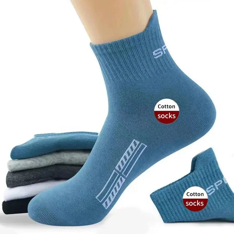 Breathable Cotton Socks for Men 10 Pairs