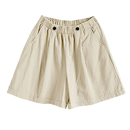 Women’s Summer Loose Wide-Leg Shorts | High Waist Casual Jogging &amp; Beach Shorts