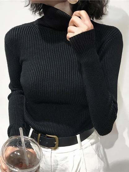 Turtleneck Sweater Women&