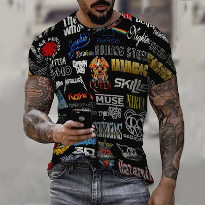 Unisex Graffiti 3D Print T-Shirt