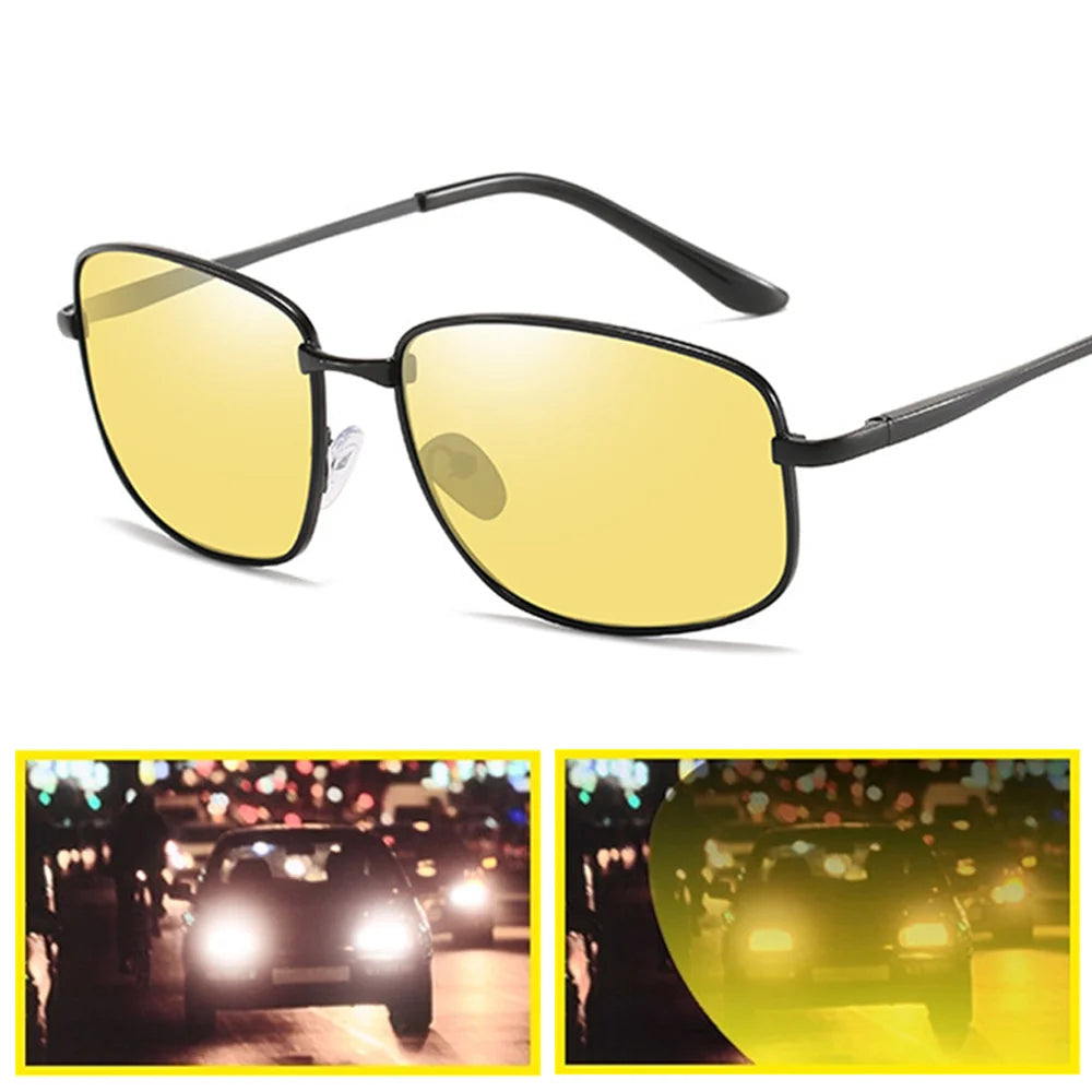 Metal Frame Yellow Lens for Men