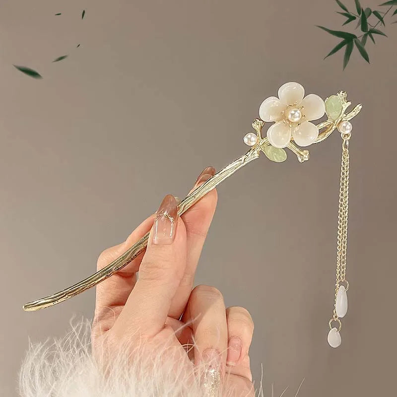 Handmade Floral Hairpin for Women