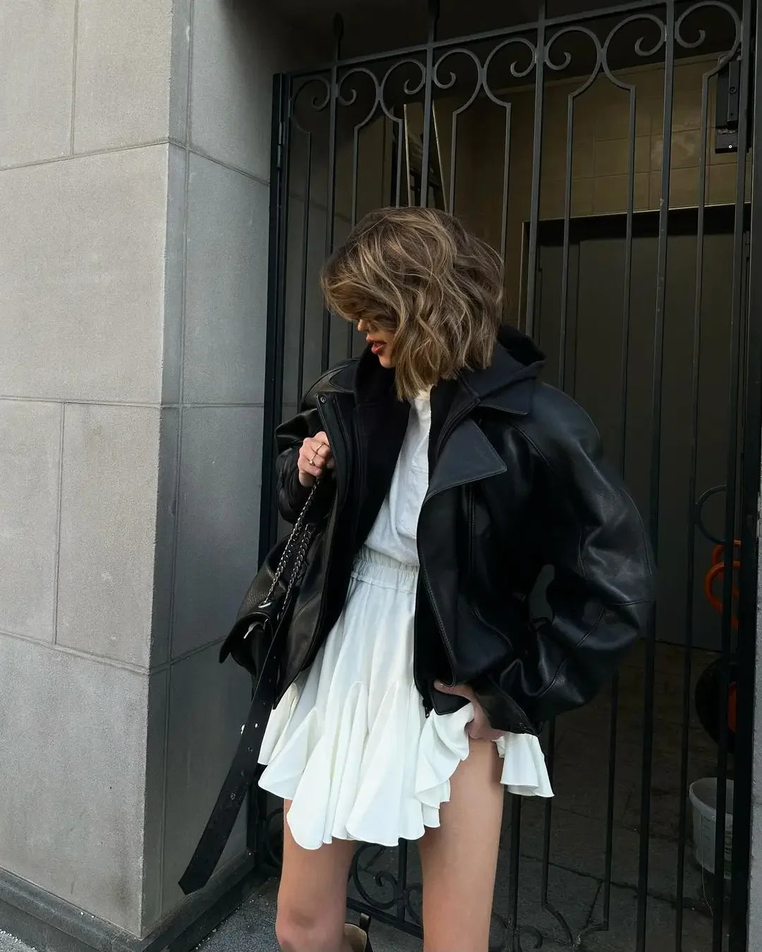 Summer White Ruffle Mini Skirt | High Waist Vintage Tennis Style