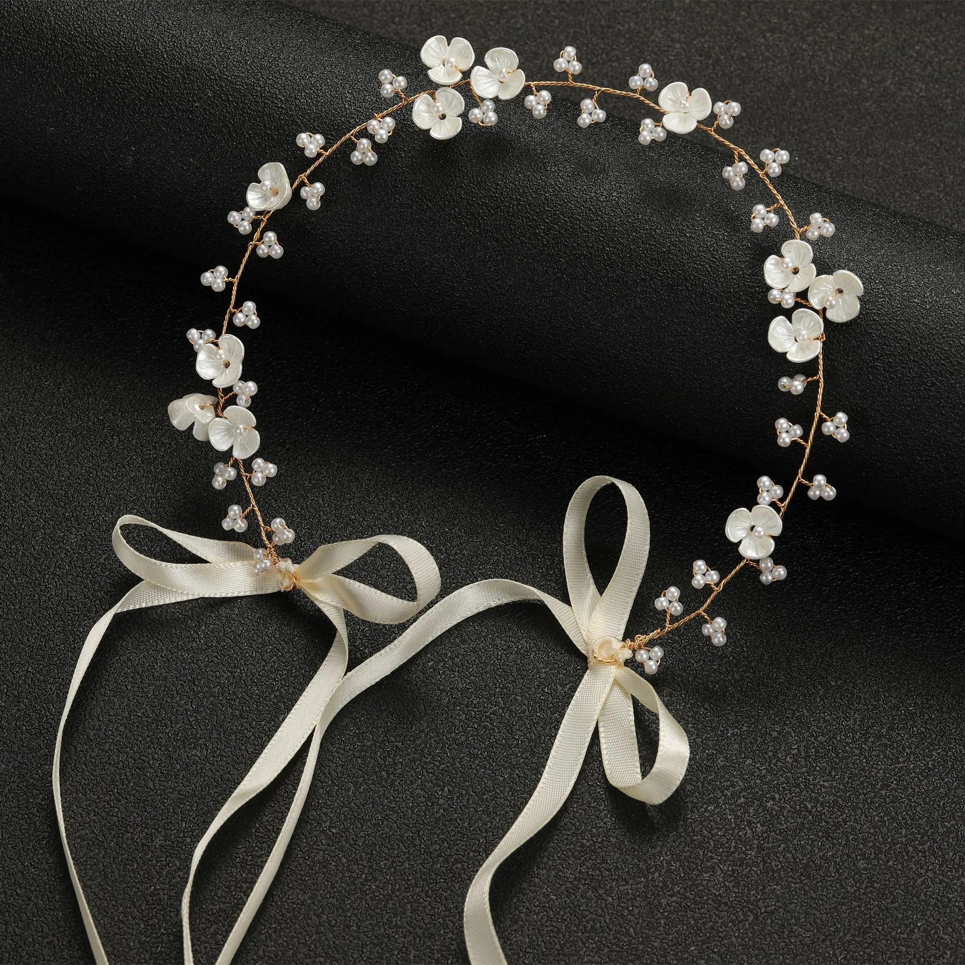 Elegant Crystal &amp; Pearl Bridal Headband for Women