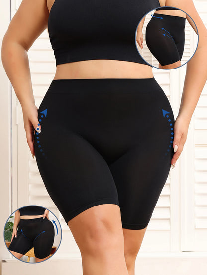 Plus-Size Women’s Tummy Control Shorts | Butt-Lifting Safety Shorts