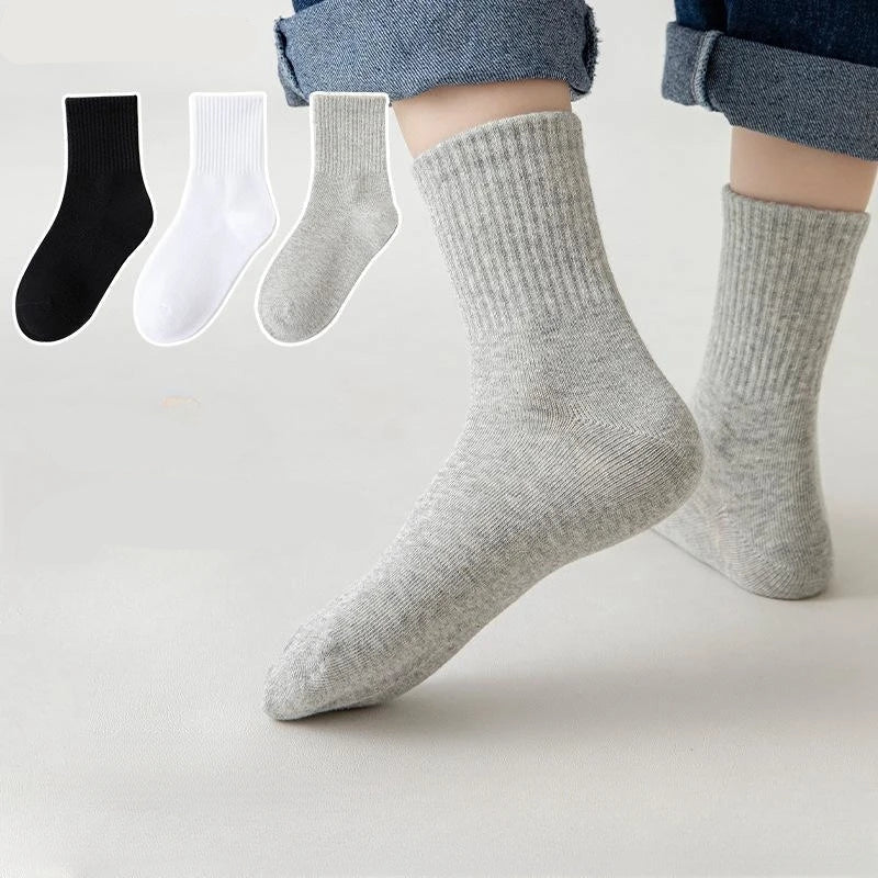 Horetong 5 Pairs Cotton Student Sport Socks