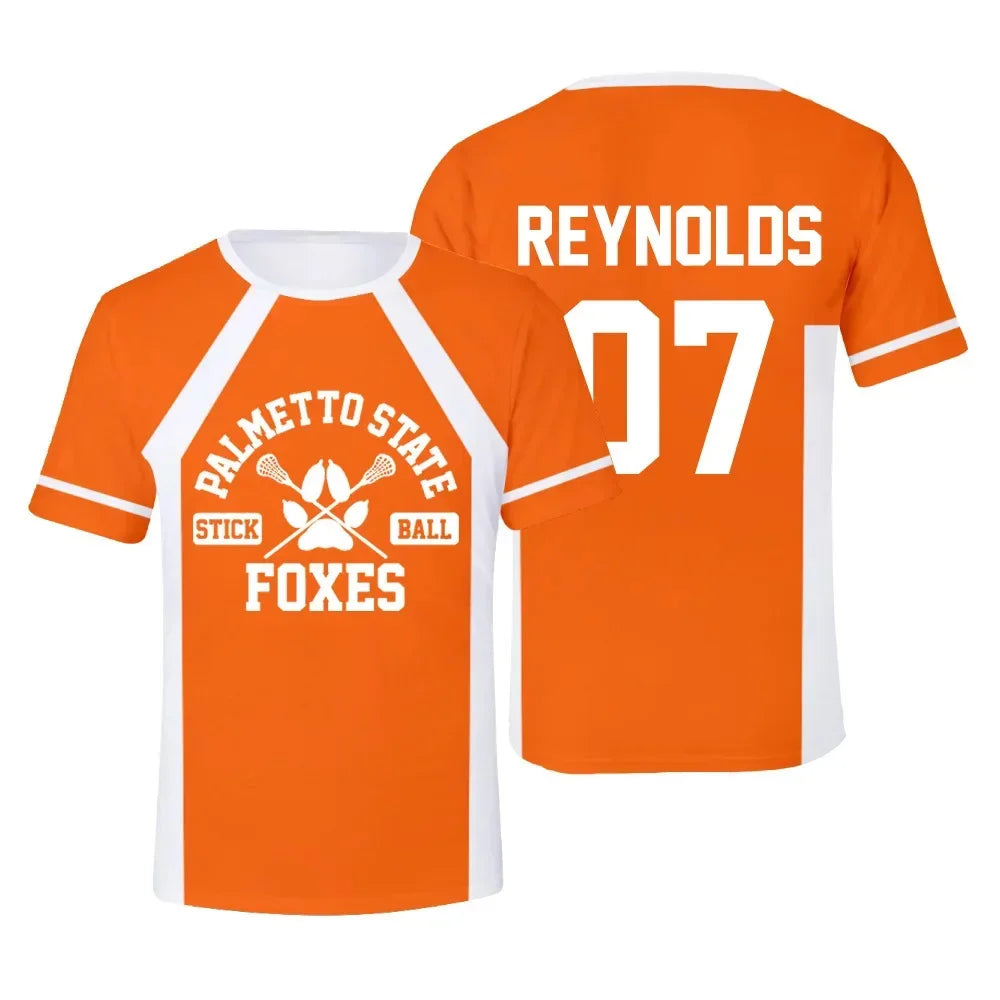 Foxes Ice Hockey Jersey Cosplay T-Shirt | Wilds Minyard 3D Print Short Sleeve Tee