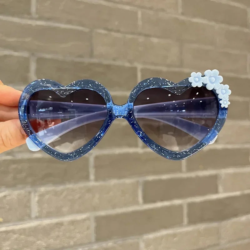 Cute Cartoon Flower Sunglasses – Vintage Kids Eyewear with UV400
