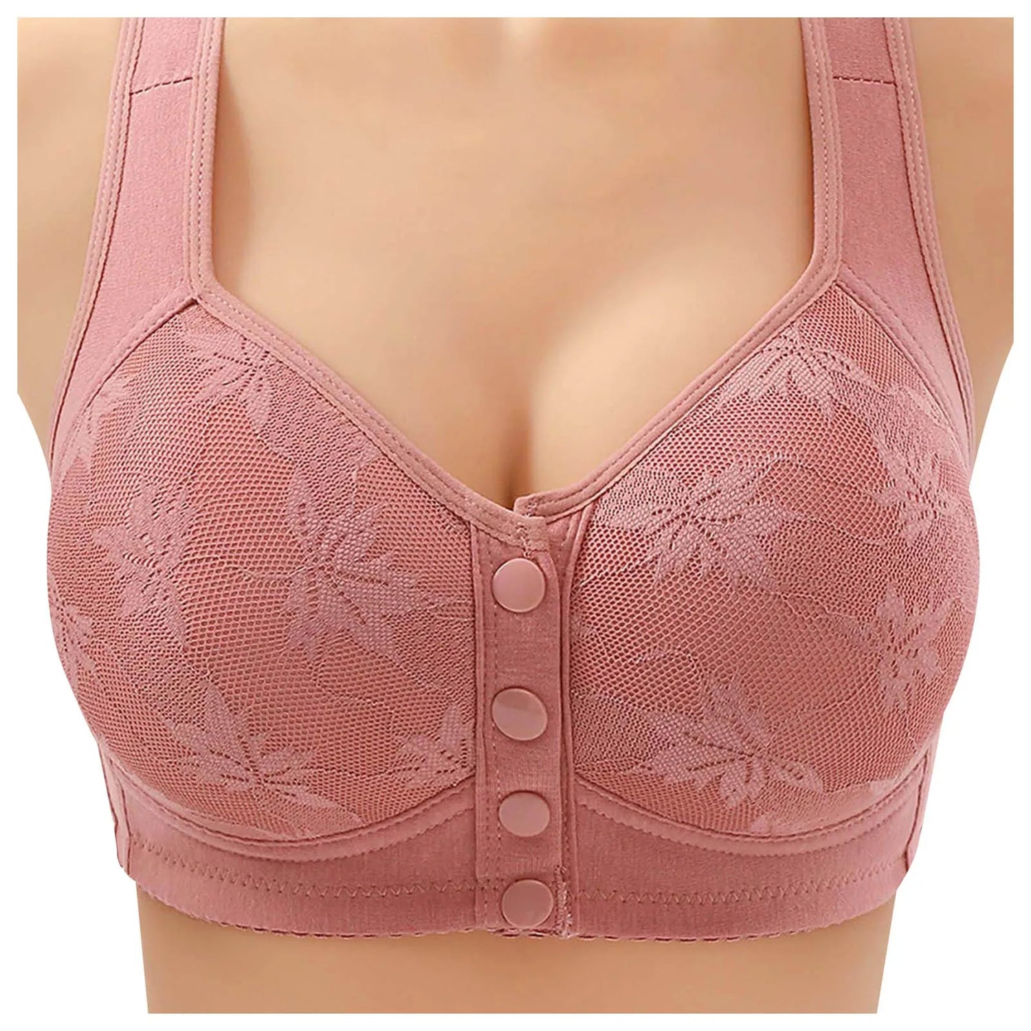 Women’s Cotton Padded Push-Up Bras | Seamless, Lace-Edge, Wire-Free