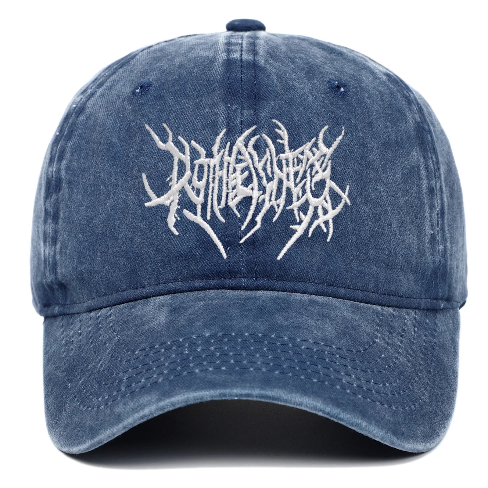 Trendy Embroidered Rock-Style Baseball Cap