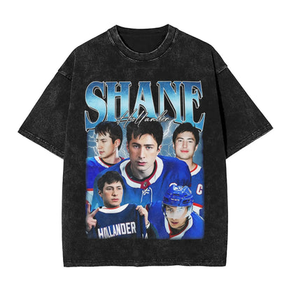 Heated Rivalry Shane Hollander T-Shirt | Washed Cotton Streetwear Graphic Tee