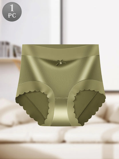 Women’s Breathable Ice Silk Underwear - Soft, Smooth Touch, Sexy Bow Decoration, Perfect for Everyday Comfort