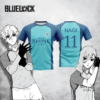 Blue Lock Anime Cosplay Jersey Graphic T-Shirt