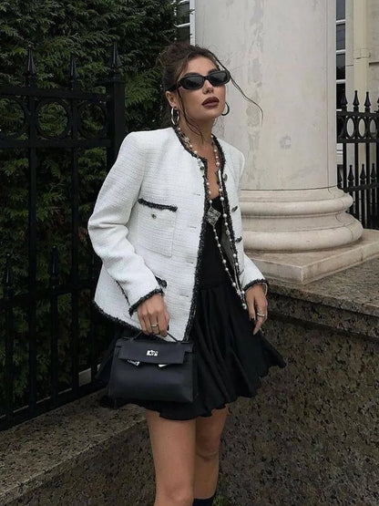 Summer White Ruffle Mini Skirt | High Waist Vintage Tennis Style