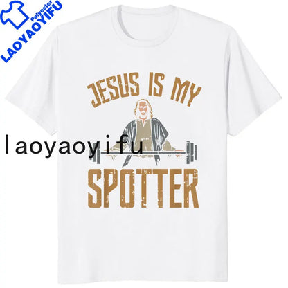 Retro Vintage Jesus Christ Gym T Shirts Men Pure Christian Faith Tee Top Short Sleeved Funny Printed Graphic Tshirt Gift