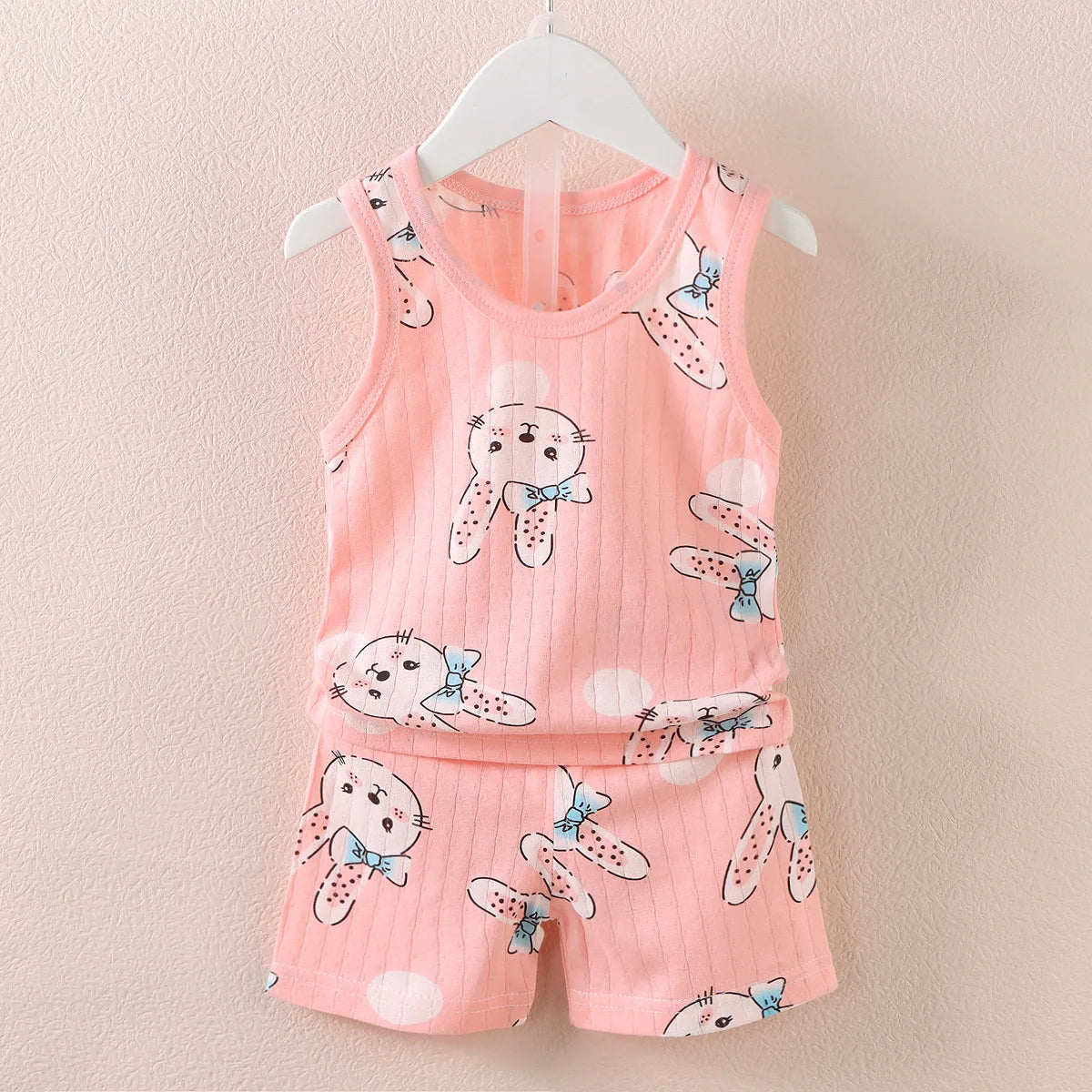 Kids Summer Vest &amp; Shorts Set – Cartoon Sleeveless Outfit