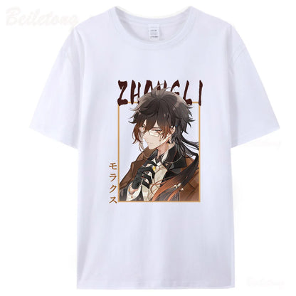 Women’s Genshin Impact Zhong Li T-Shirt | Cartoon Streetwear Tee