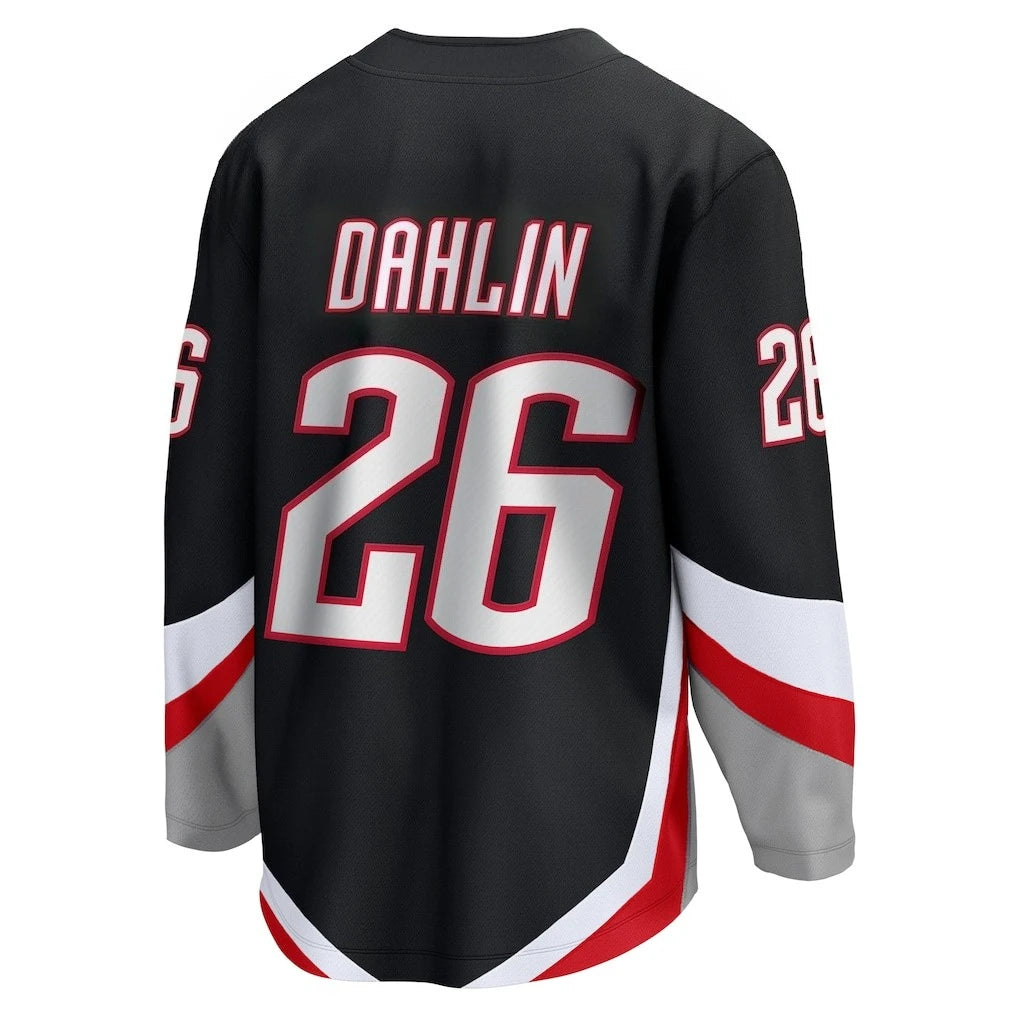Black Hockey Jersey with Buffalo Logo | 3D HD Print Long-Sleeve Sports T-Shirt
