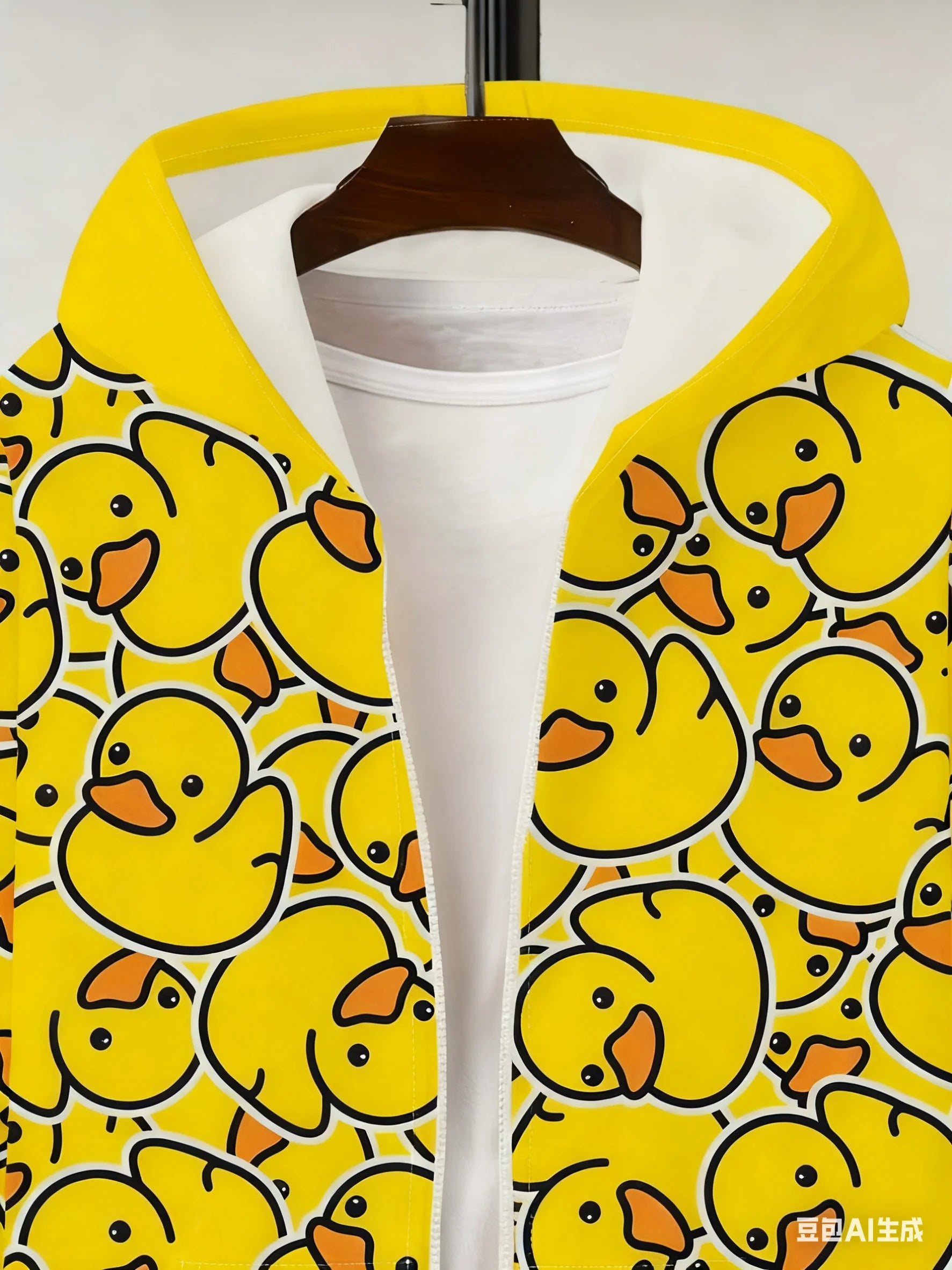 Little Yellow Duck 3D Print Zipper Hoodie | Men&