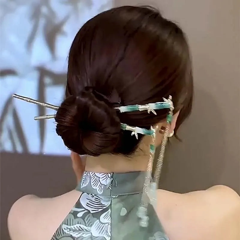 Handmade Floral Hairpin for Women
