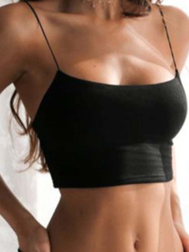 Sexy Black Halter Crop Top