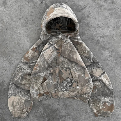 Retro Camouflage Hoodie for Women – Streetwear Style